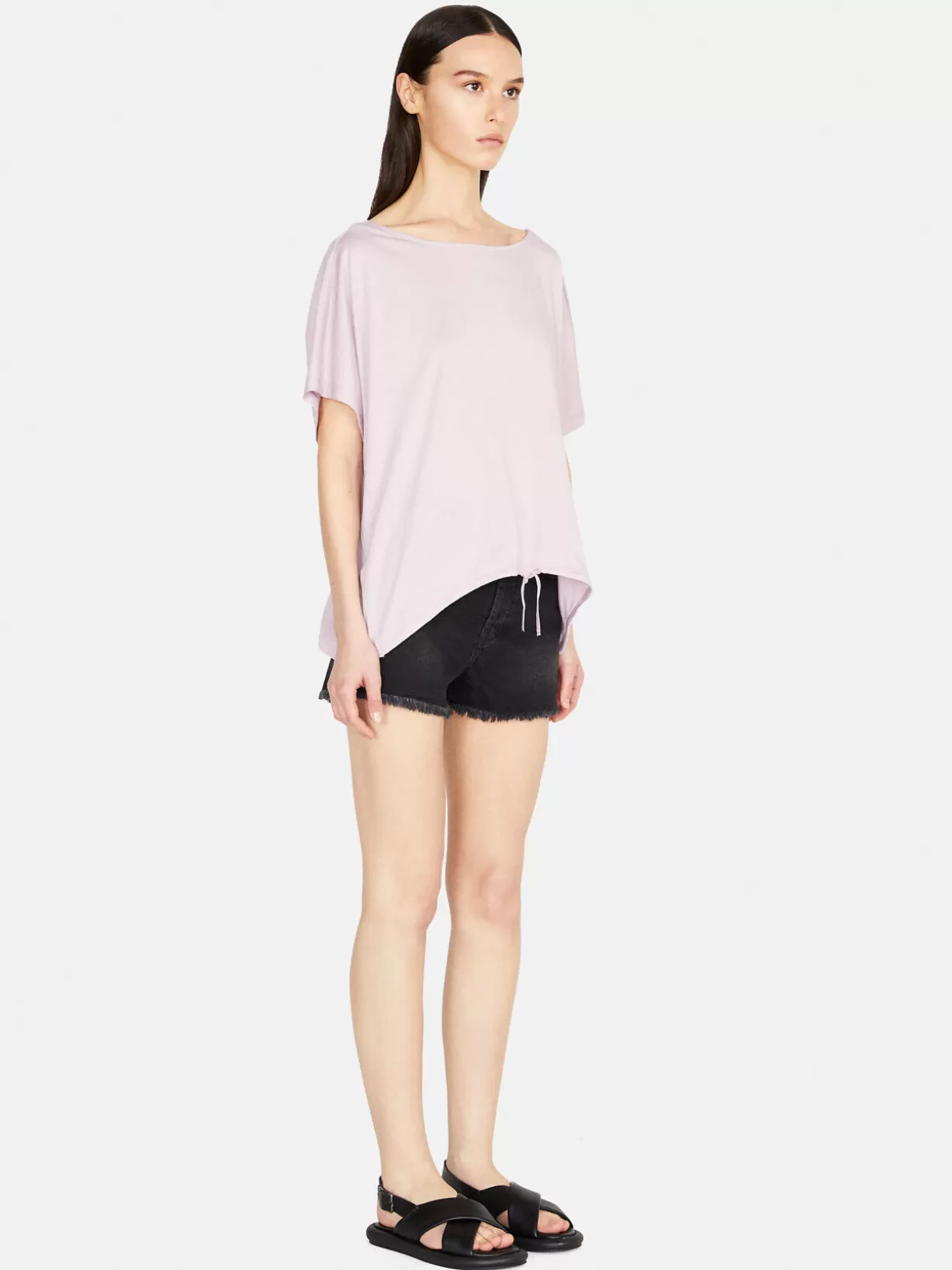 Oversized T-Shirt With Drawstring<Sisley Cheap