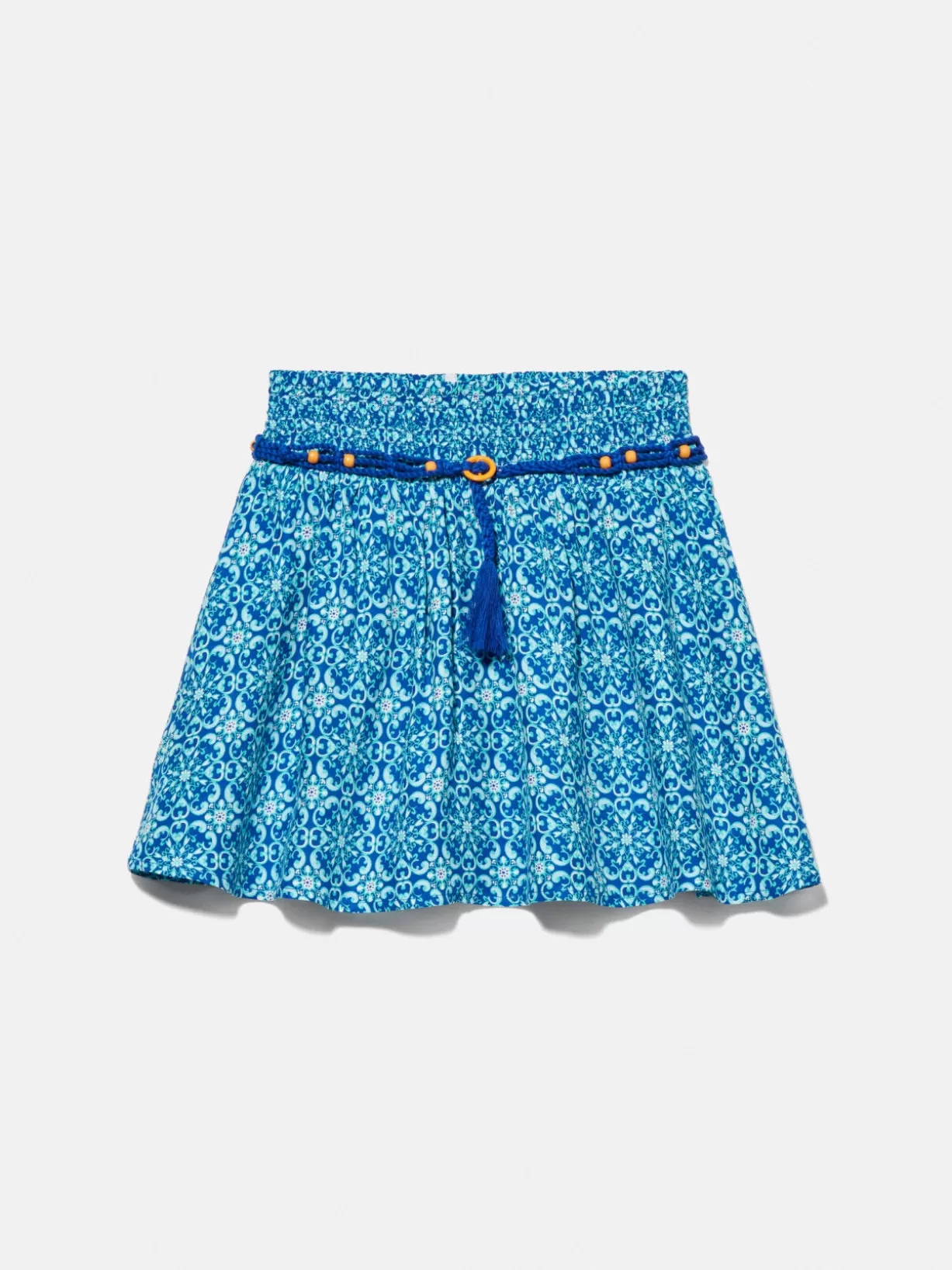 Printed Mini Skirt With Belt<Sisley Clearance