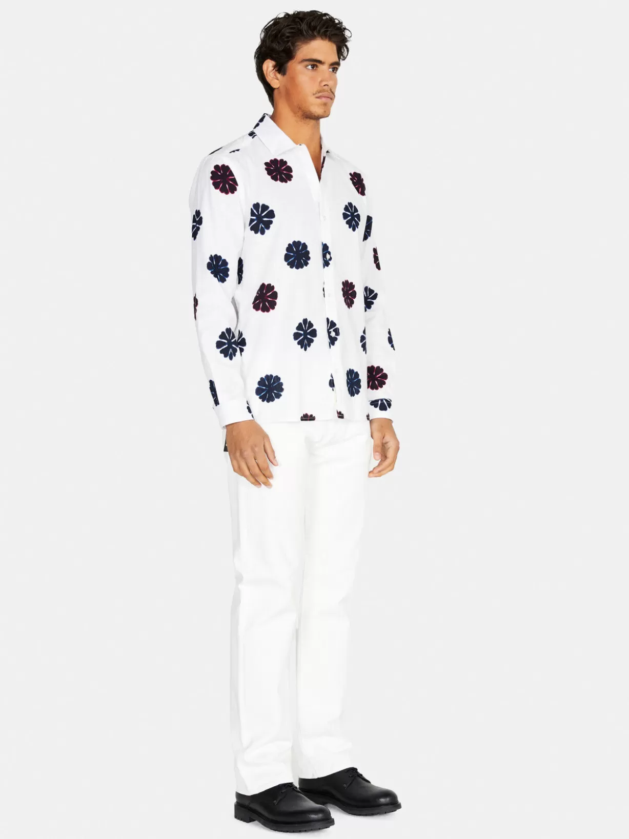 Printed Shirt In Linen Blend<Sisley New