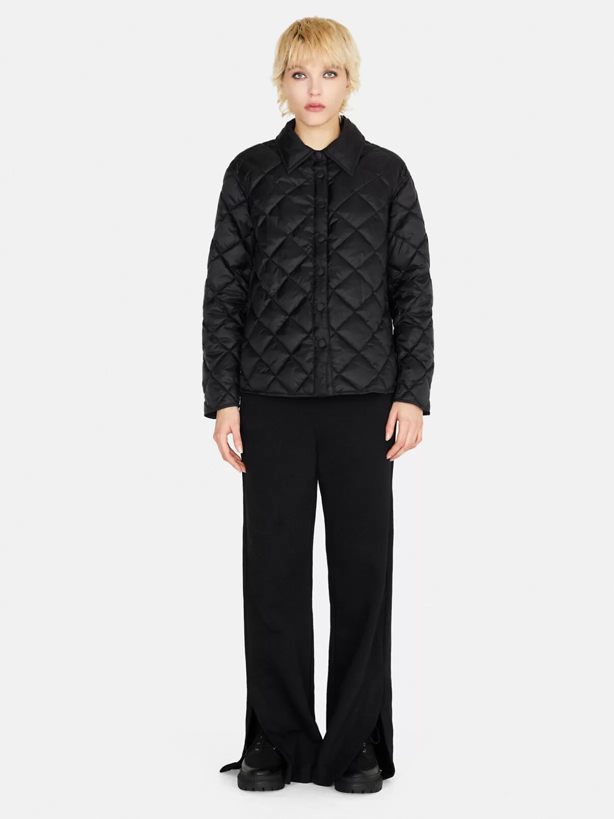 Quilted Shirt-Jacket<Sisley Hot