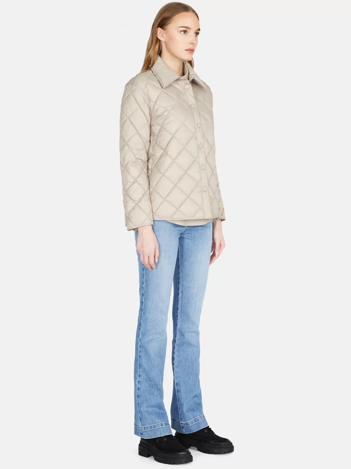 Quilted Shirt-Jacket<Sisley Hot