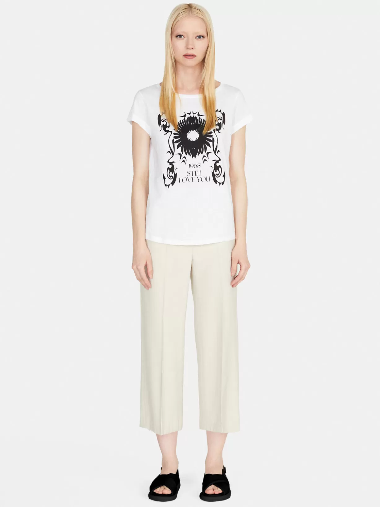 Relaxed Fit T-Shirt With Print<Sisley Online