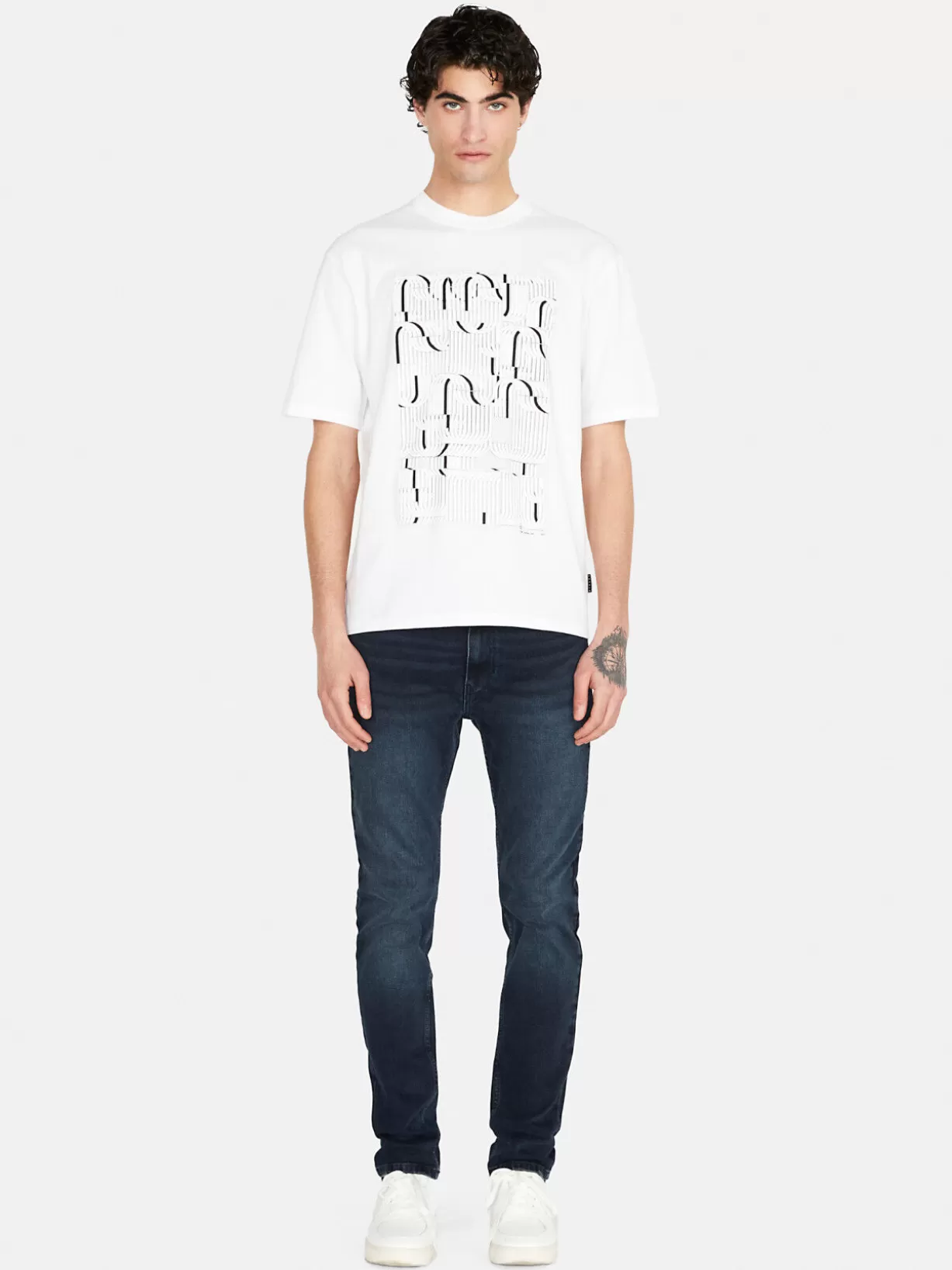 Relaxed Fit T-Shirt With Print<Sisley Cheap