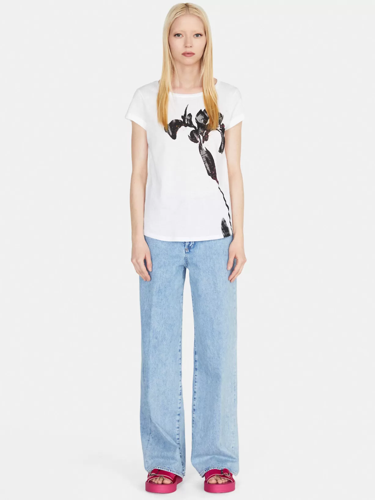 Relaxed Fit T-Shirt With Print<Sisley Best Sale