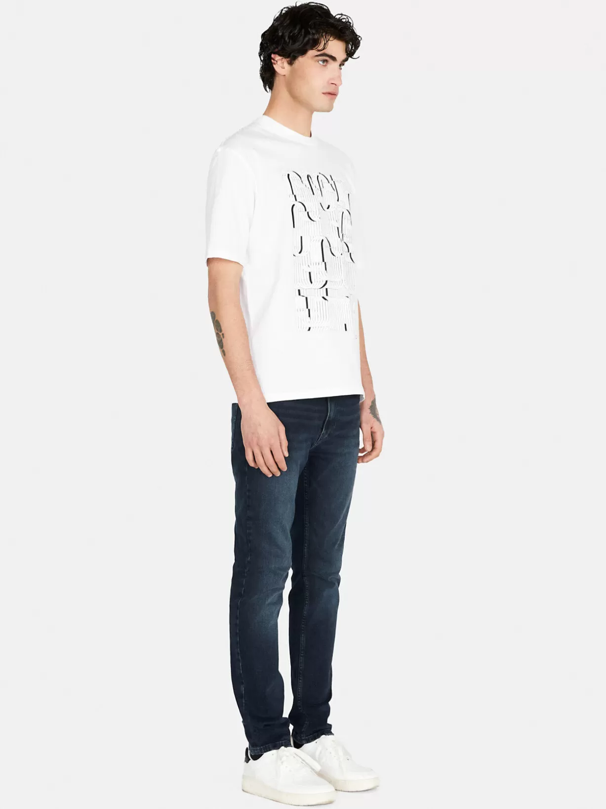 Relaxed Fit T-Shirt With Print<Sisley Cheap