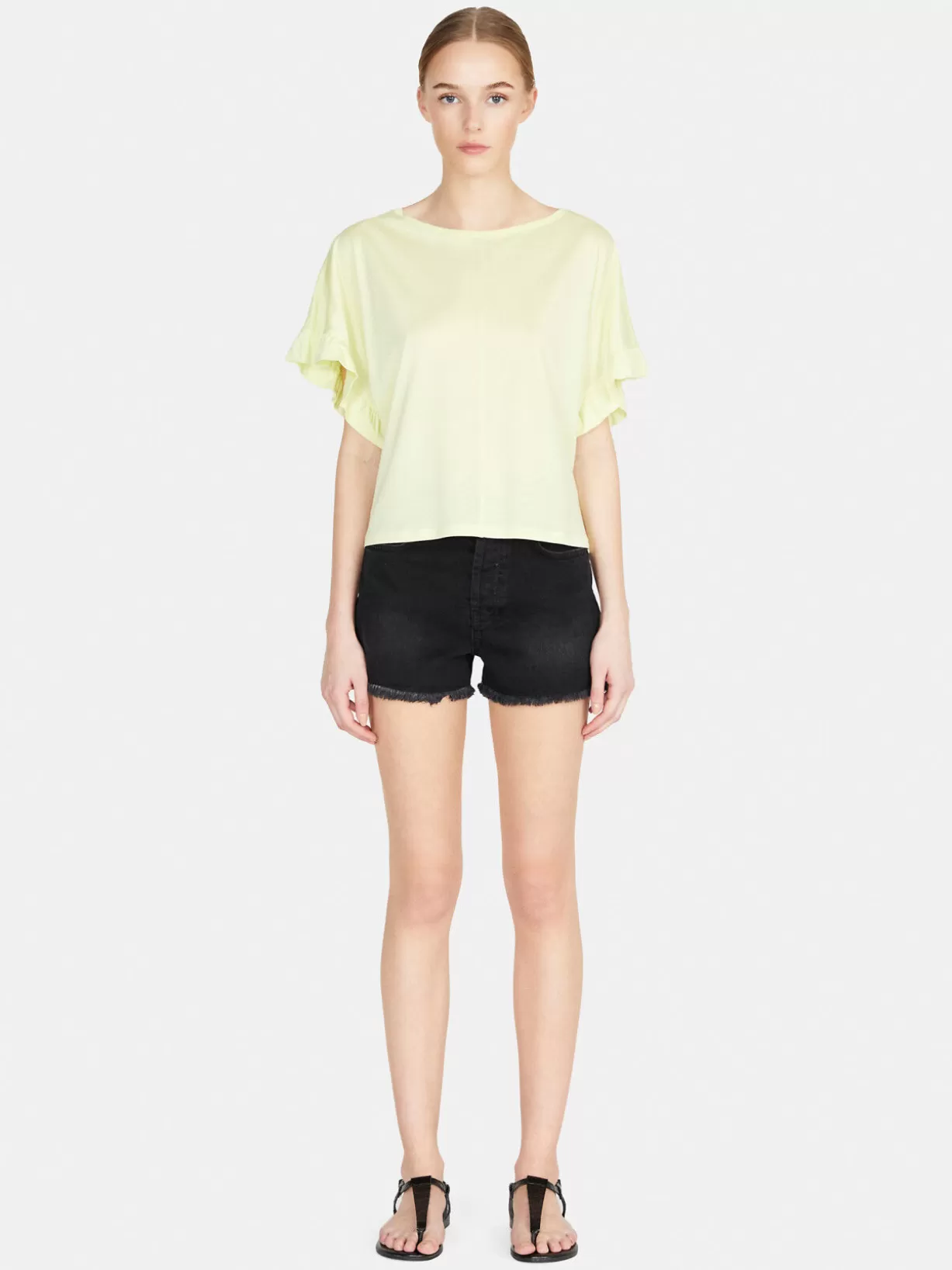 Relaxed Fit T-Shirt With Ruffles<Sisley Shop