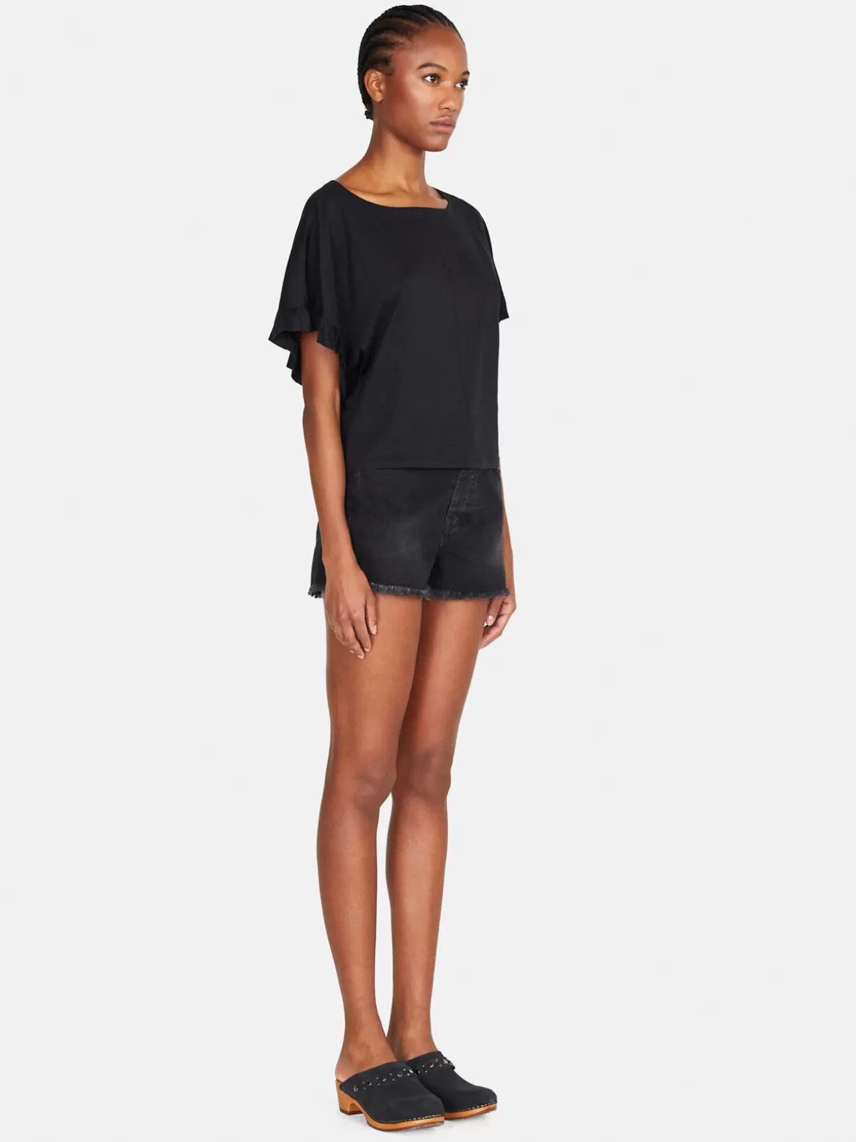 Relaxed Fit T-Shirt With Ruffles<Sisley Cheap