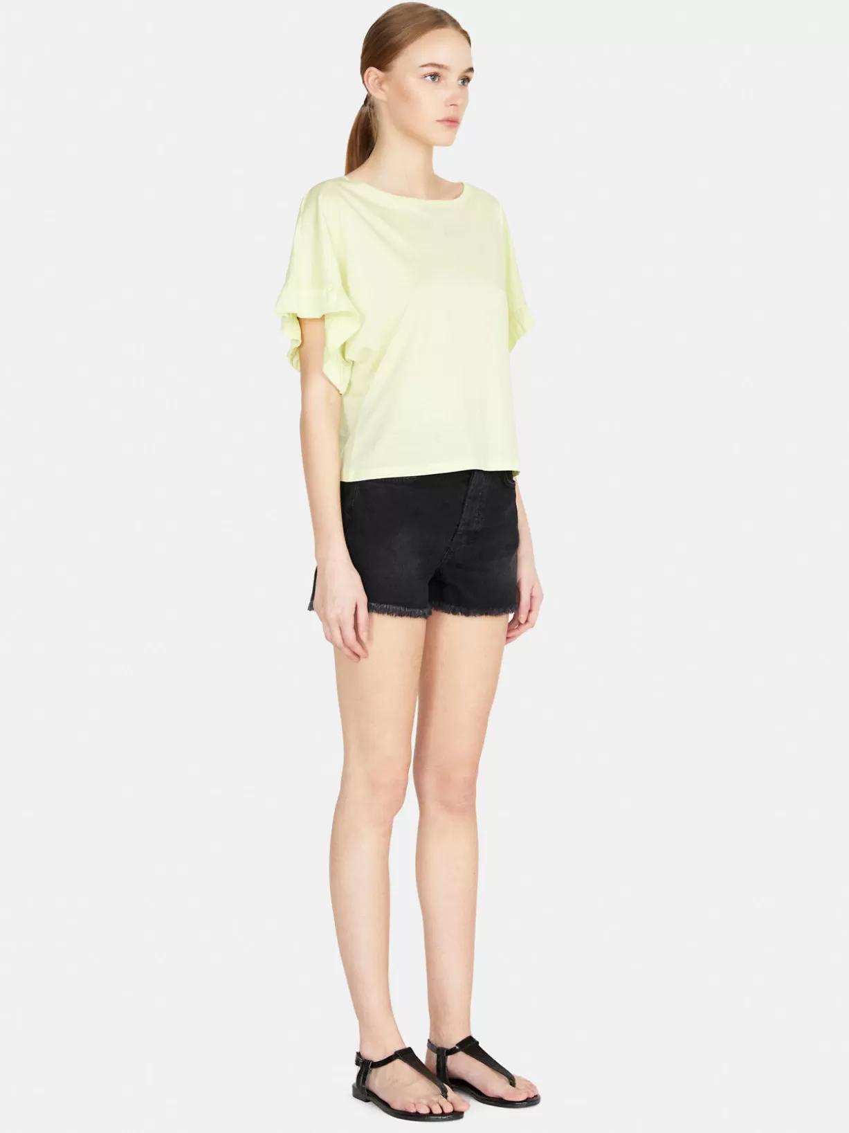 Relaxed Fit T-Shirt With Ruffles<Sisley Shop