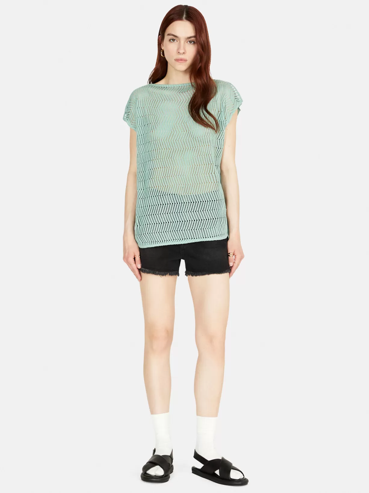 Reversible T-Shirt With Crochet<Sisley Fashion