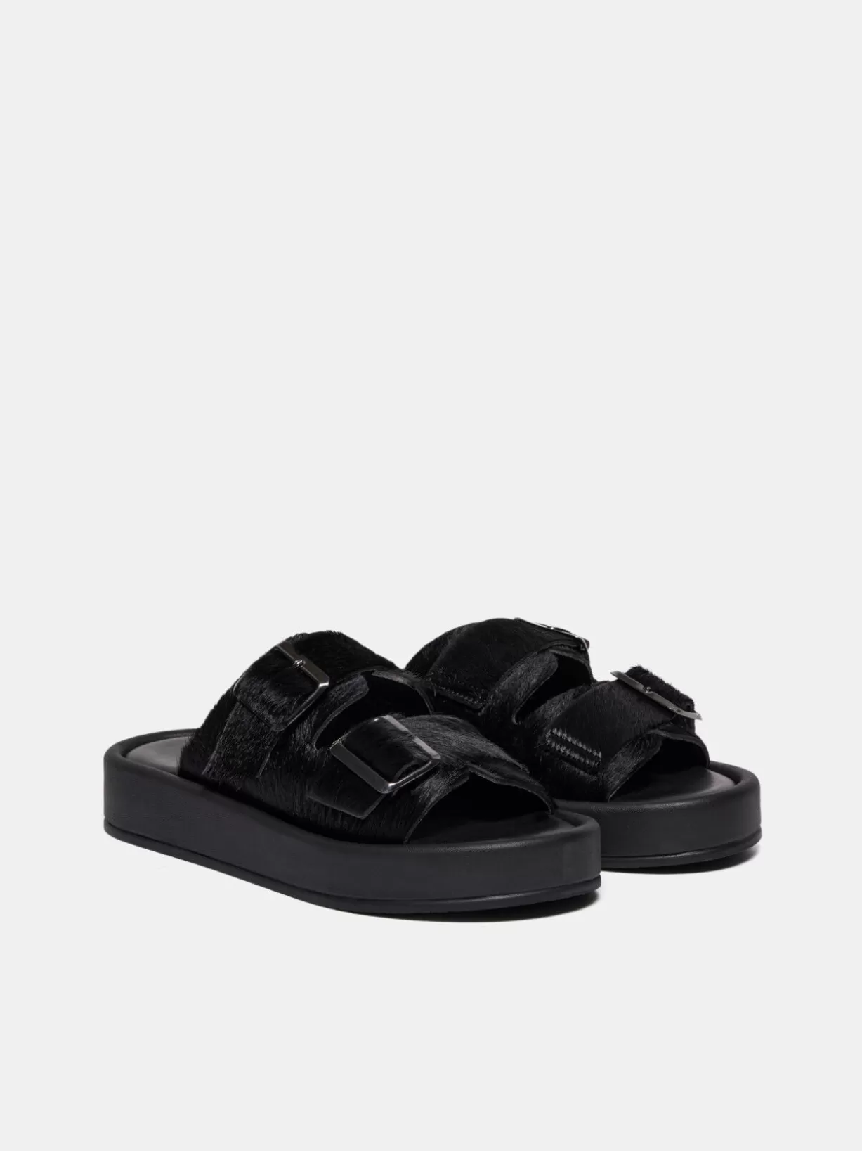 Sandals With Calf Hair Buckles<Sisley Hot