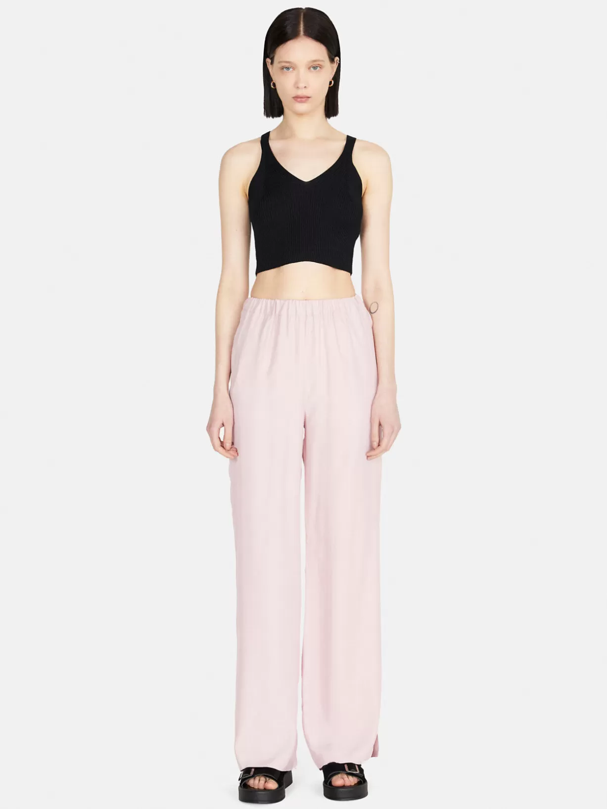 Shiny Palazzo Trousers<Sisley Cheap