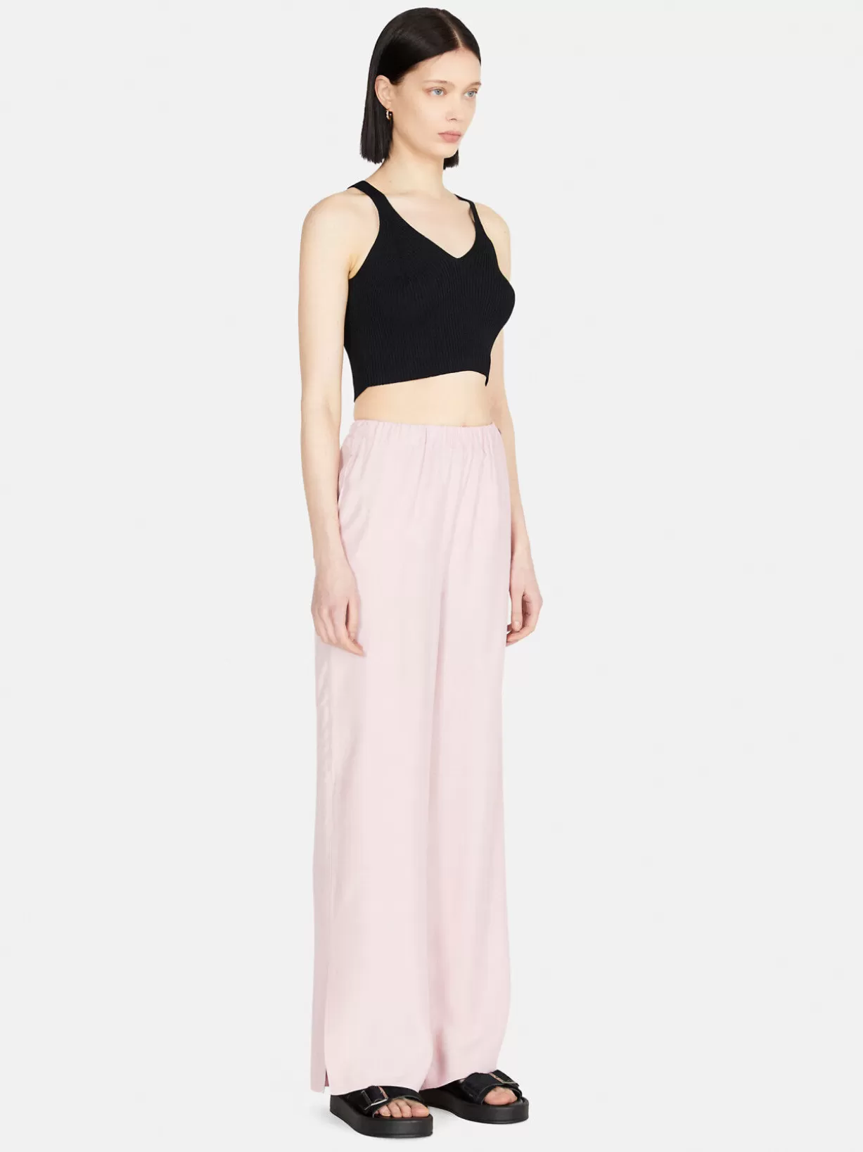 Shiny Palazzo Trousers<Sisley Cheap