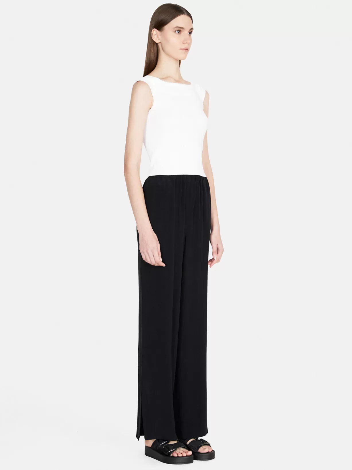 Shiny Palazzo Trousers<Sisley Best