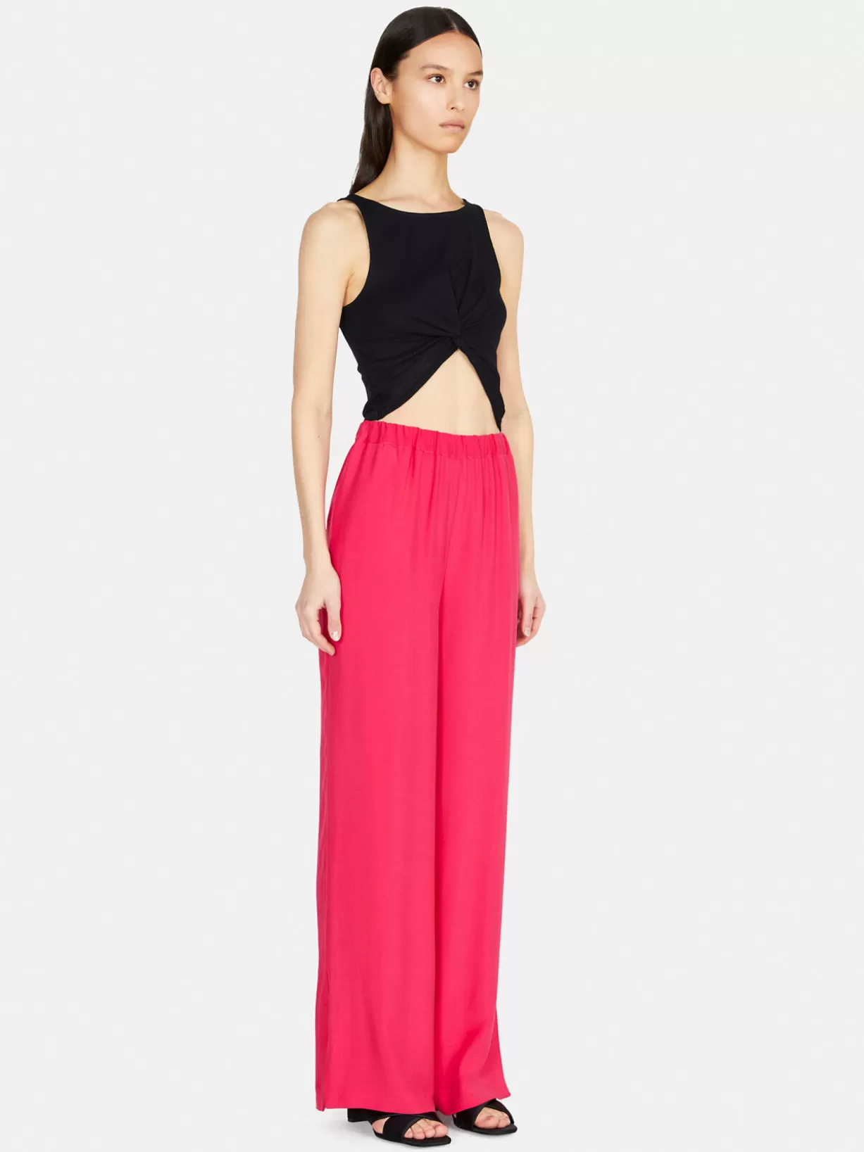 Shiny Palazzo Trousers<Sisley Cheap