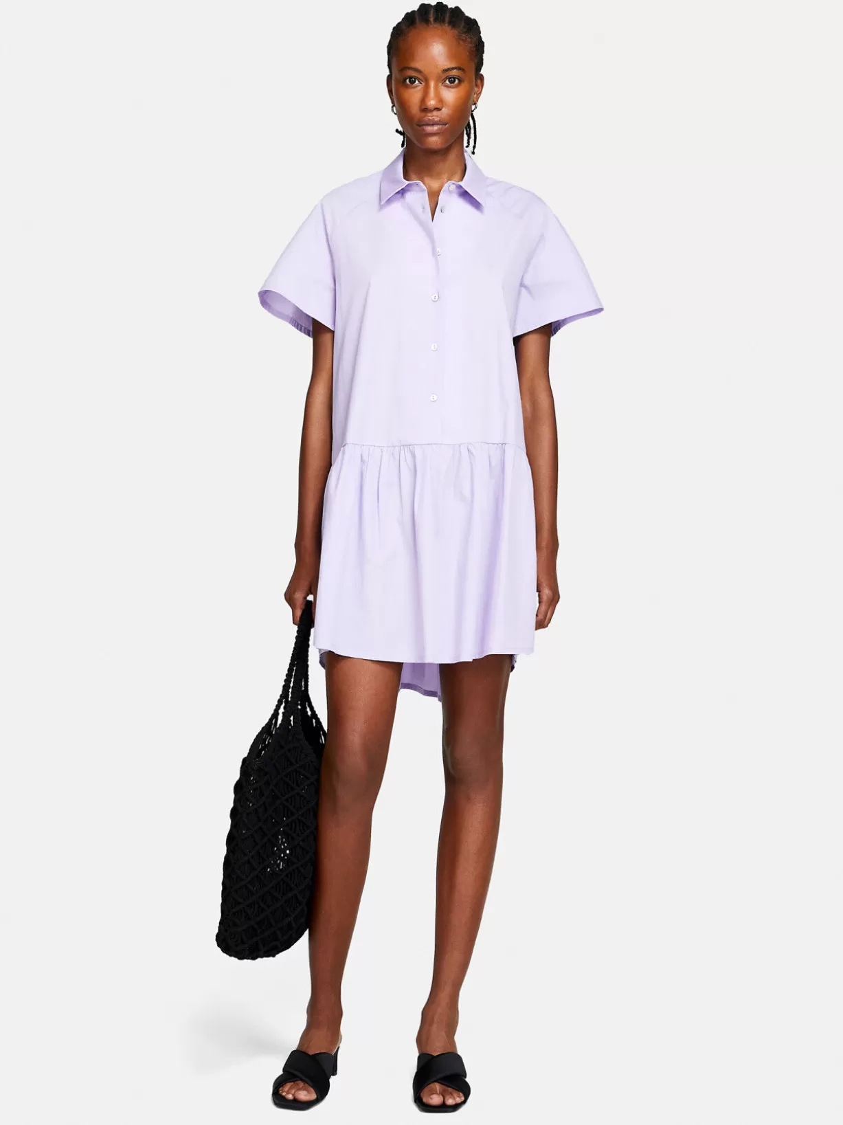 Shirt Dress With Maxi Frill<Sisley Flash Sale