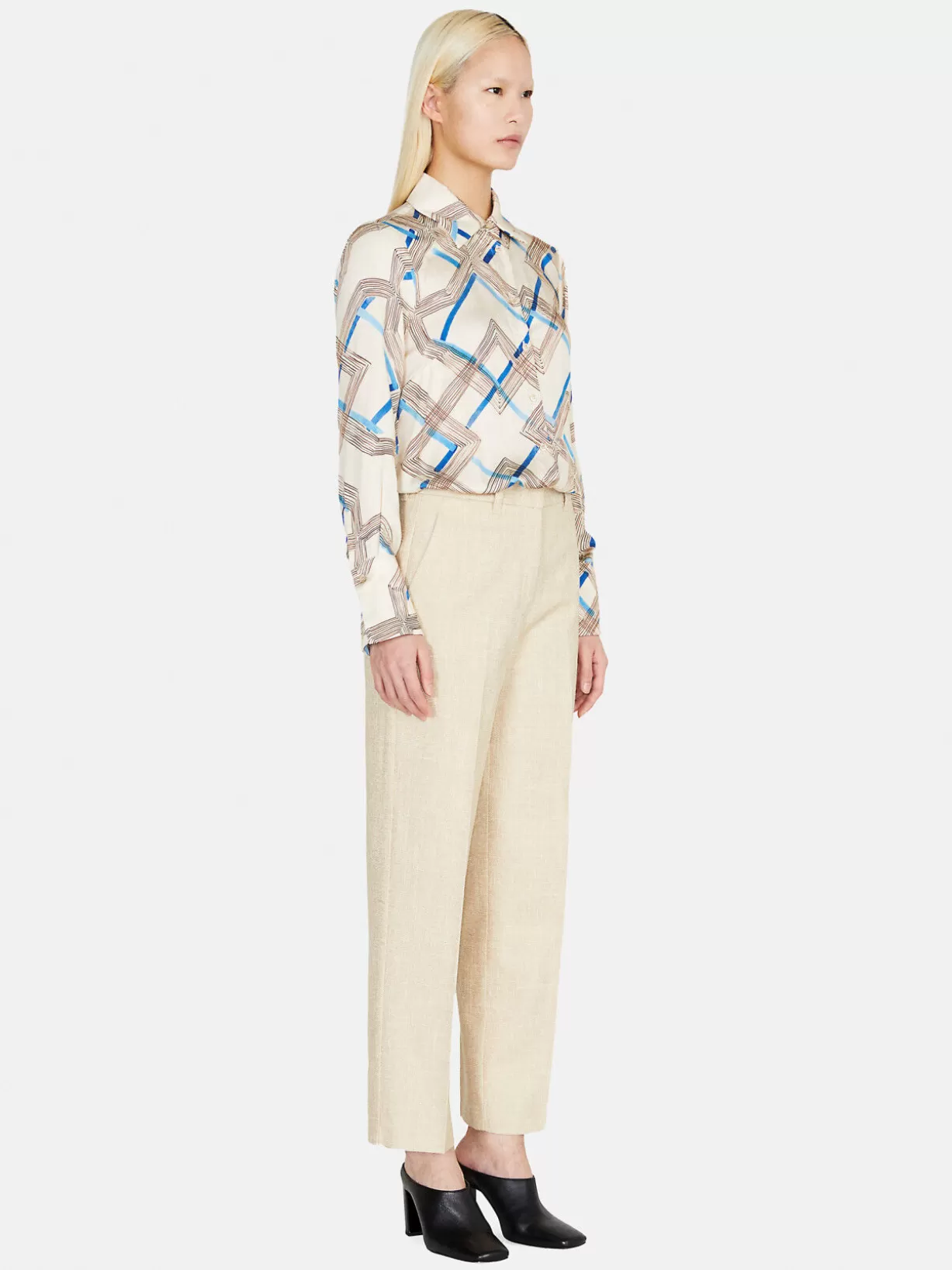 Shirt In Printed Satin<Sisley Shop