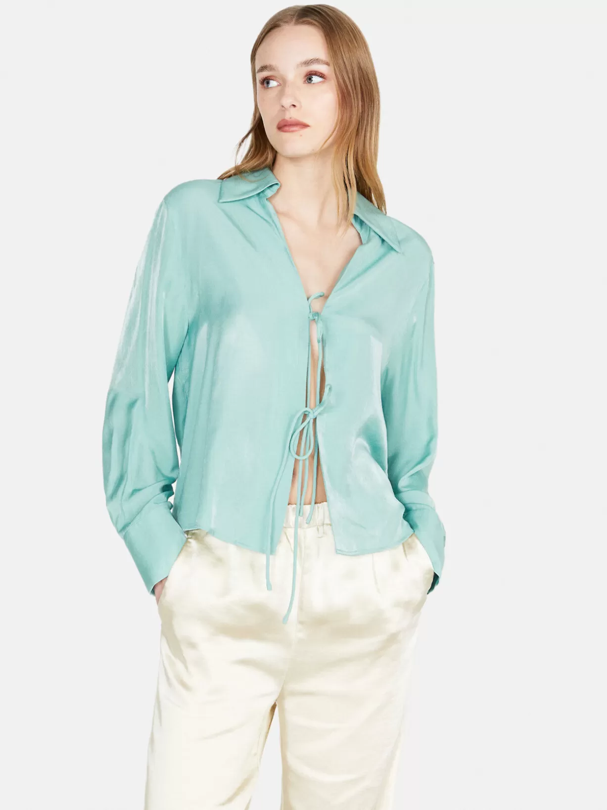 Shirt With Laces<Sisley Online