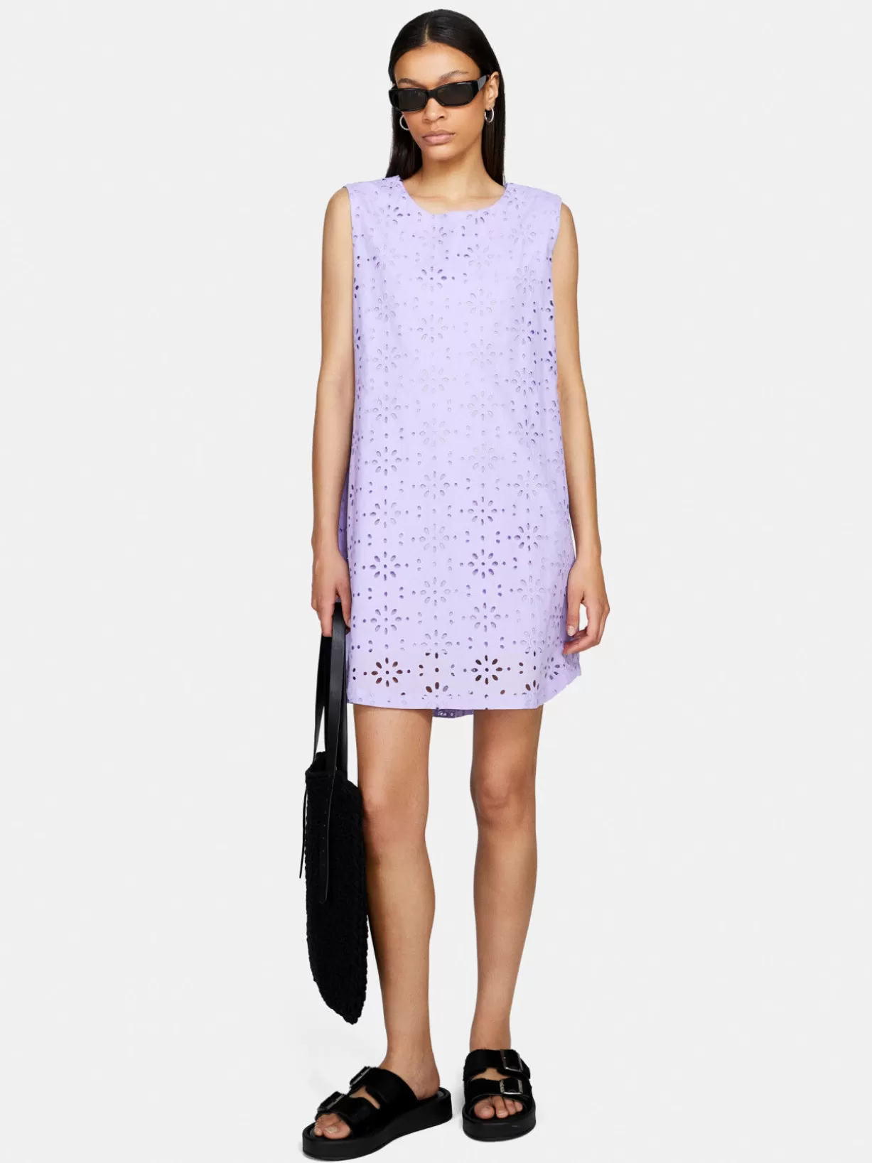 Short Dress In Broderie Anglaise<Sisley New