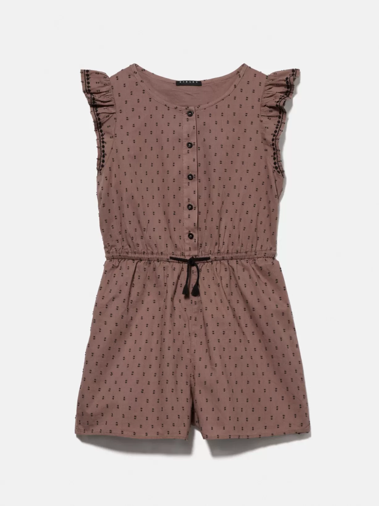 Short Jumpsuit With Embroidery And Ruffles<Sisley Shop