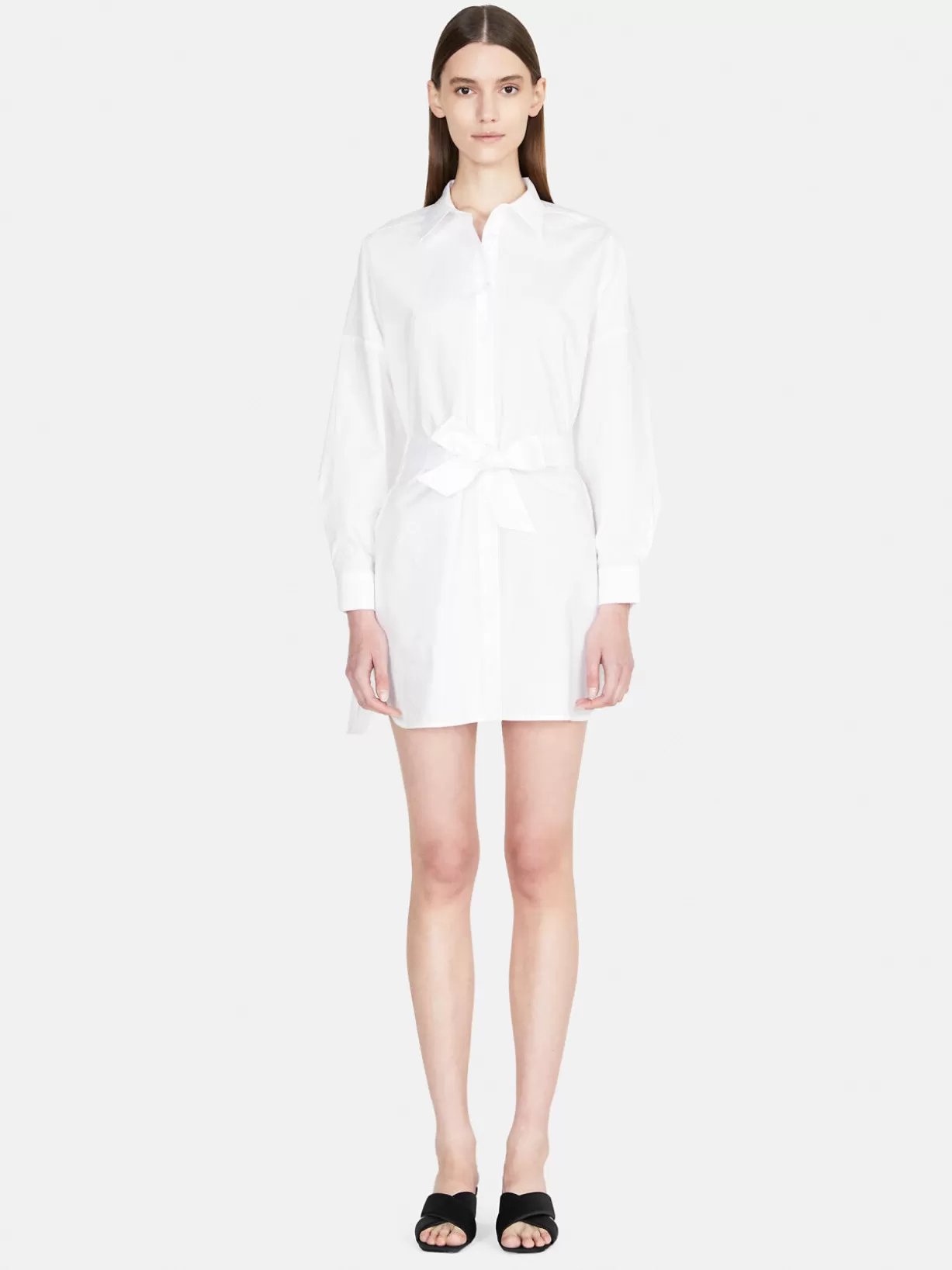 Short Shirt Dress With Sash<Sisley Cheap