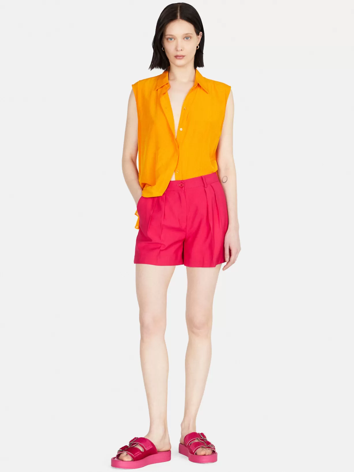 Shorts With Pleats<Sisley Shop