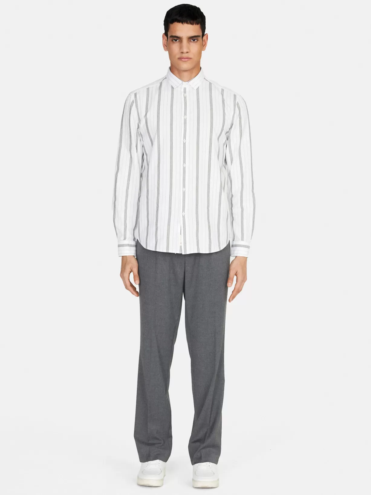 Slim Fit Striped Shirt<Sisley Cheap