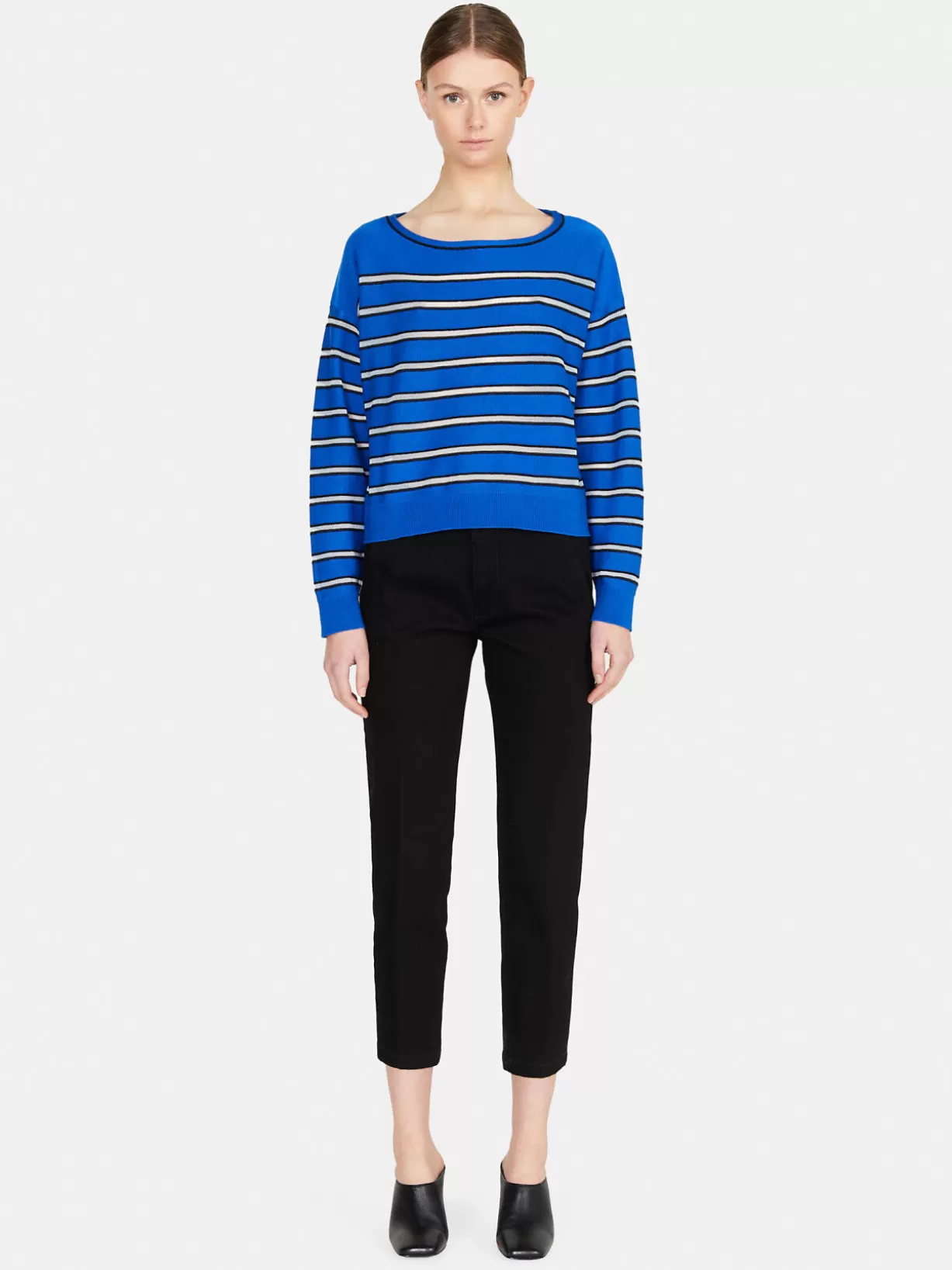 Striped Sheath Sweater<Sisley Flash Sale