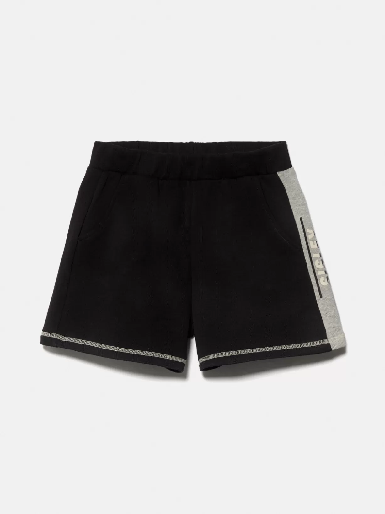 Sweat Shorts With Bands And Logo<Sisley Best Sale