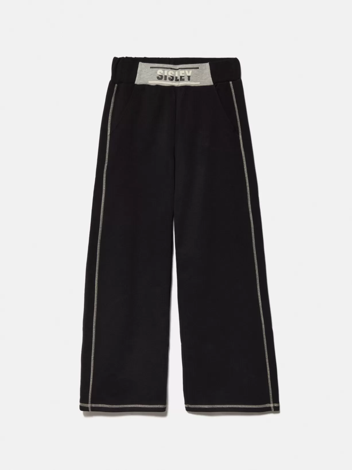 Sweatpants With Elastic Logo<Sisley New