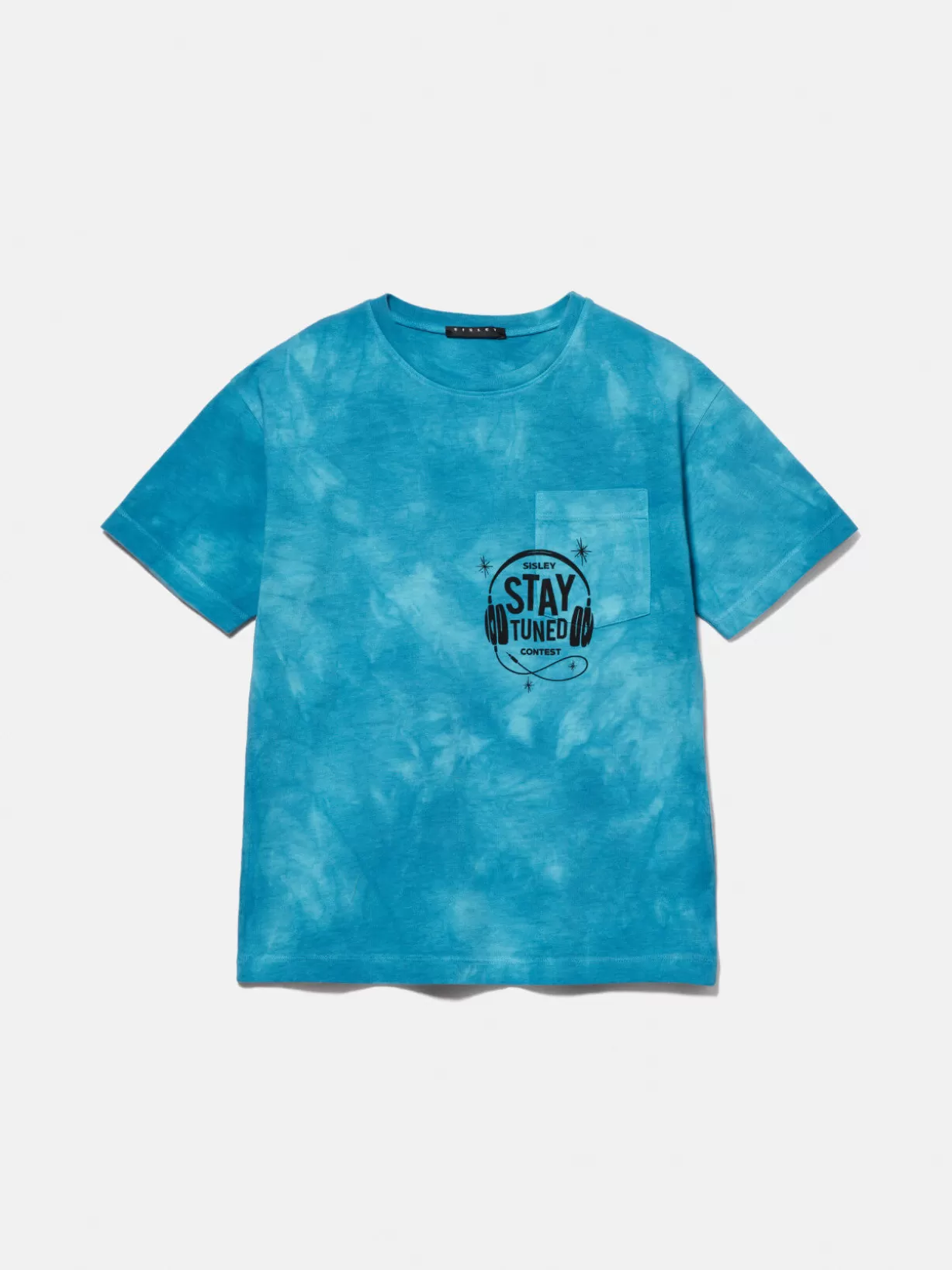 Tie-Dye T-Shirt With Print<Sisley Outlet