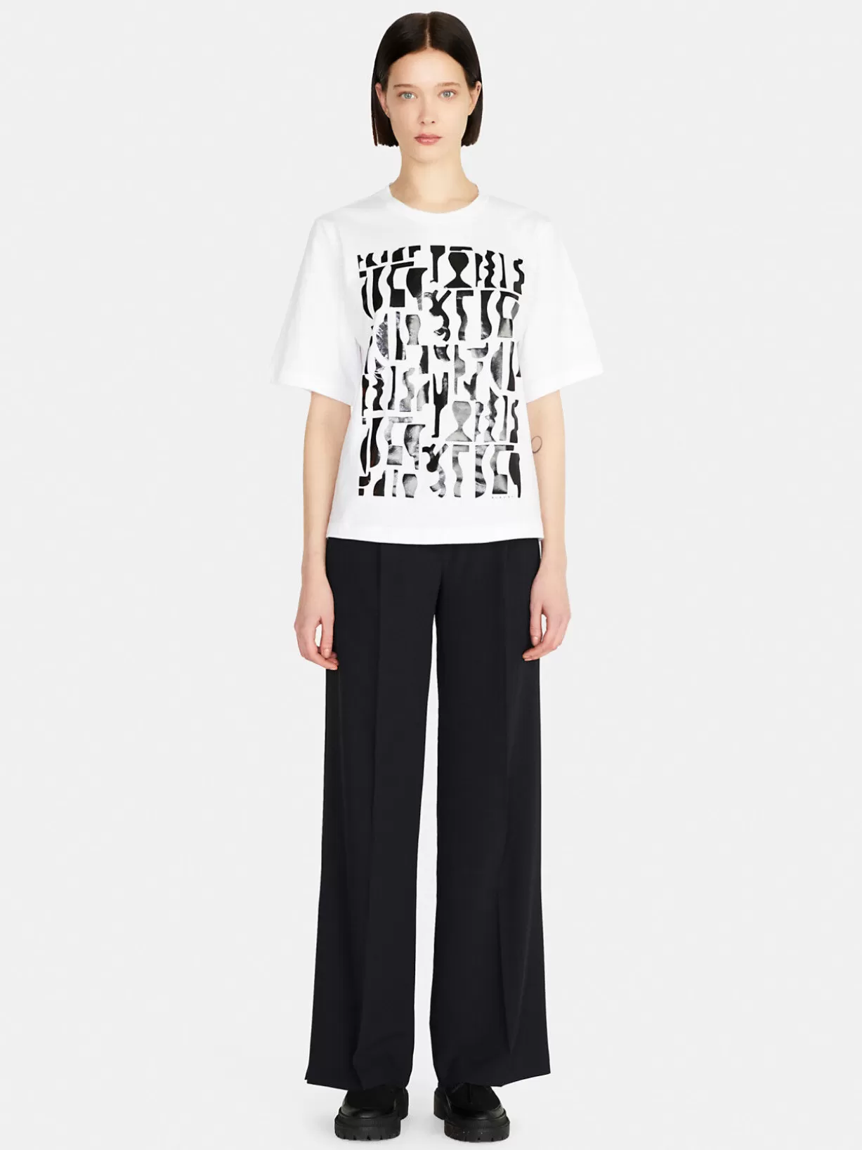 Trousers With Clashing Slits<Sisley Clearance