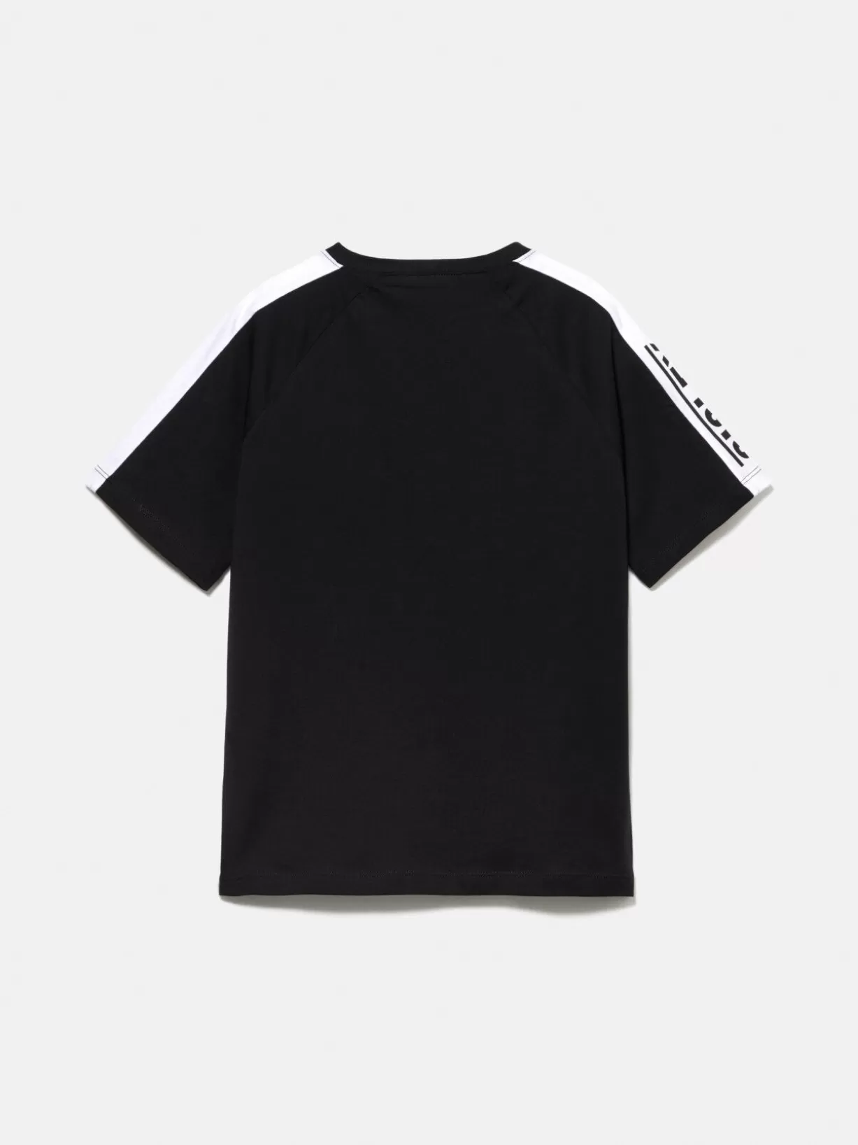 T-Shirt With Bands And Logo<Sisley Online