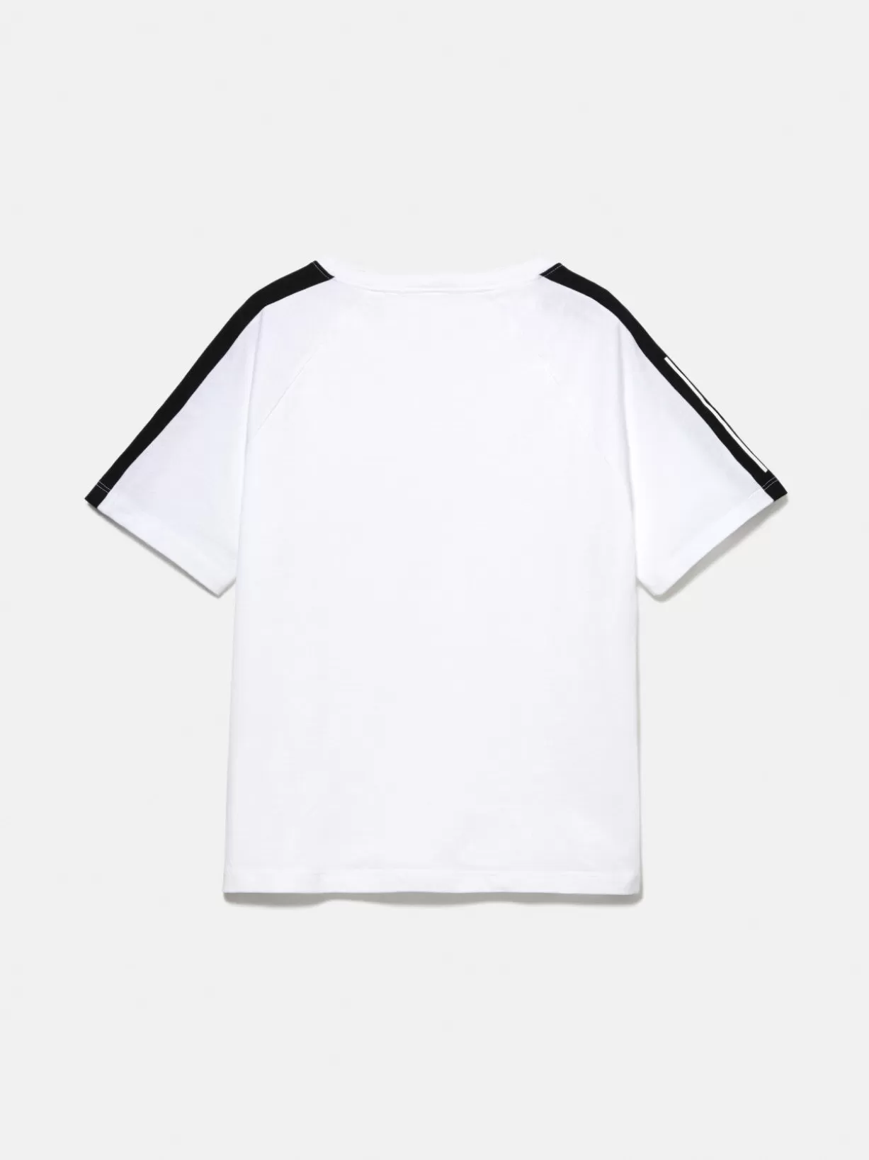 T-Shirt With Bands And Logo<Sisley Cheap