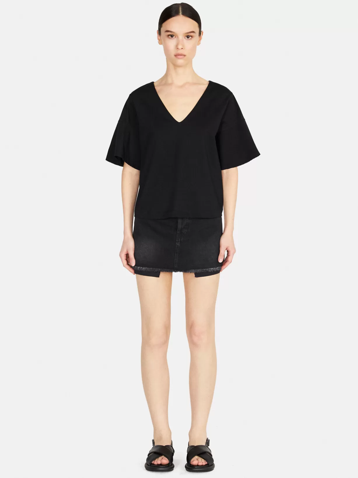 T-Shirt With Flared Sleeves<Sisley Discount