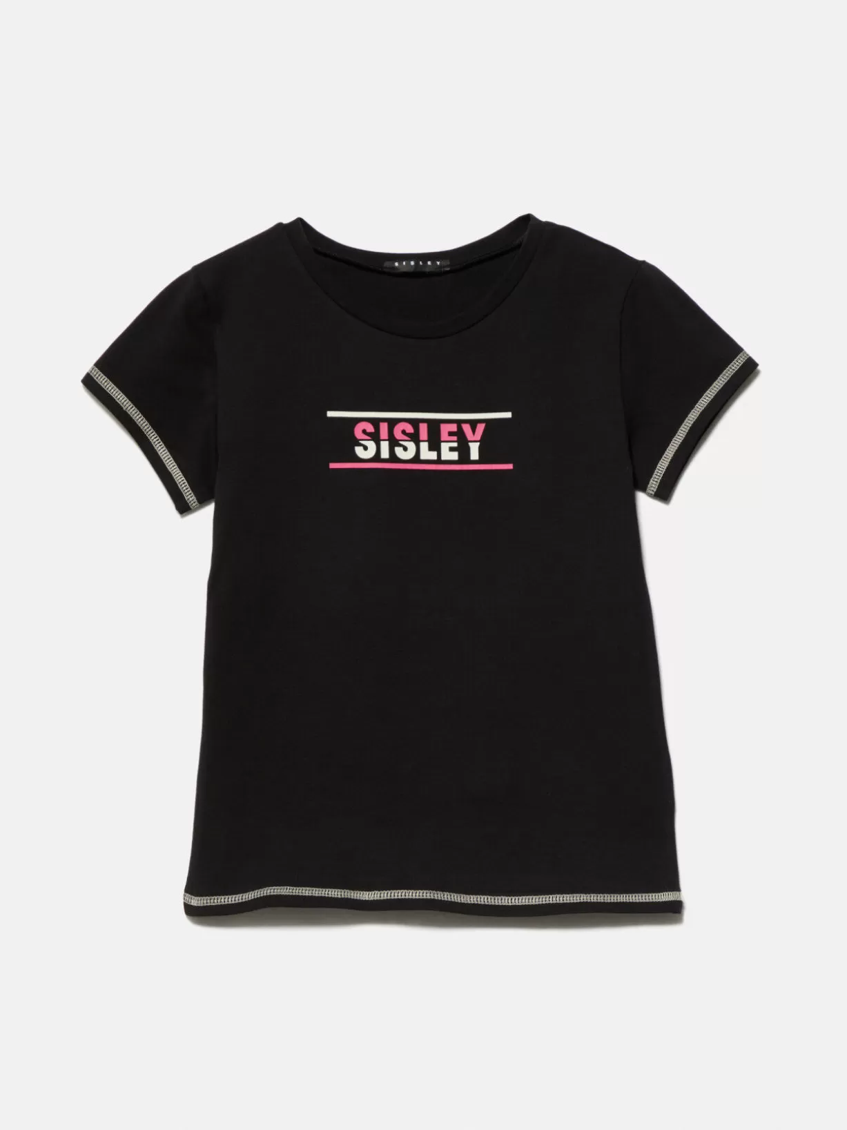 T-Shirt With Logo<Sisley Cheap