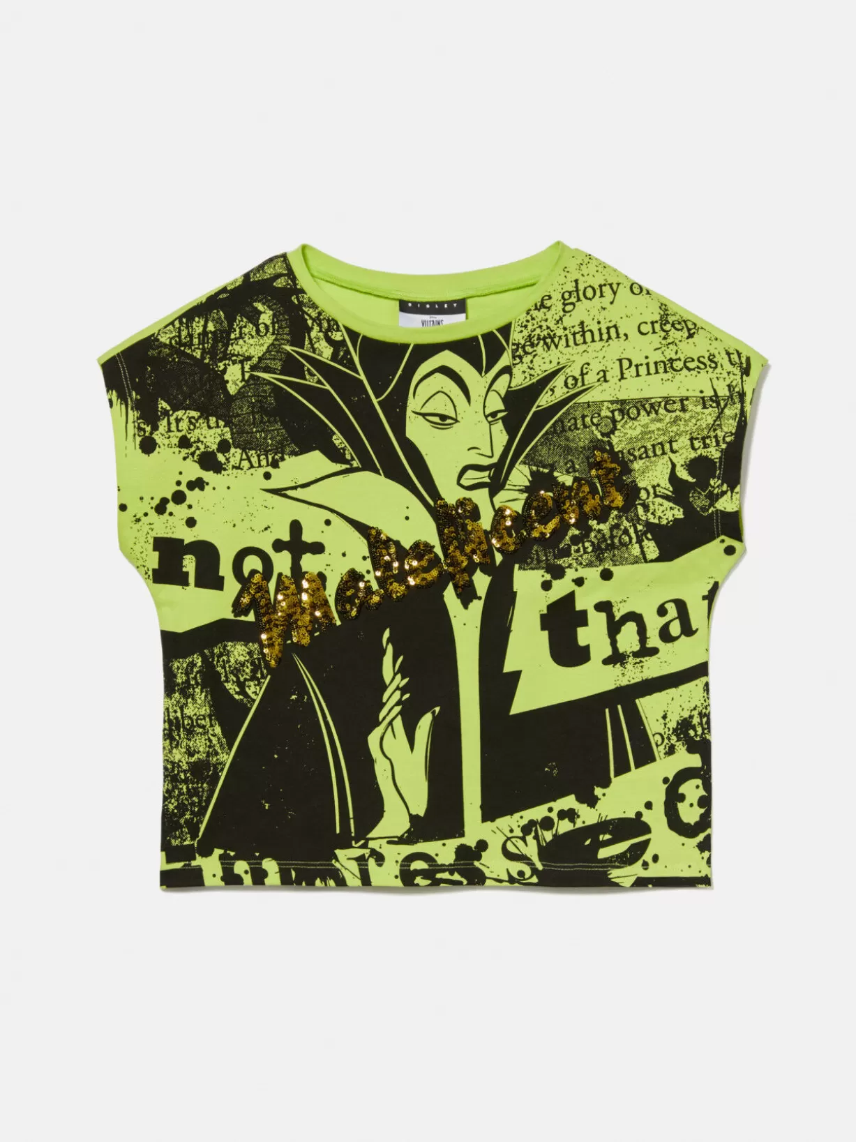 T-Shirt With Print And Sequins ©Disney<Sisley Shop