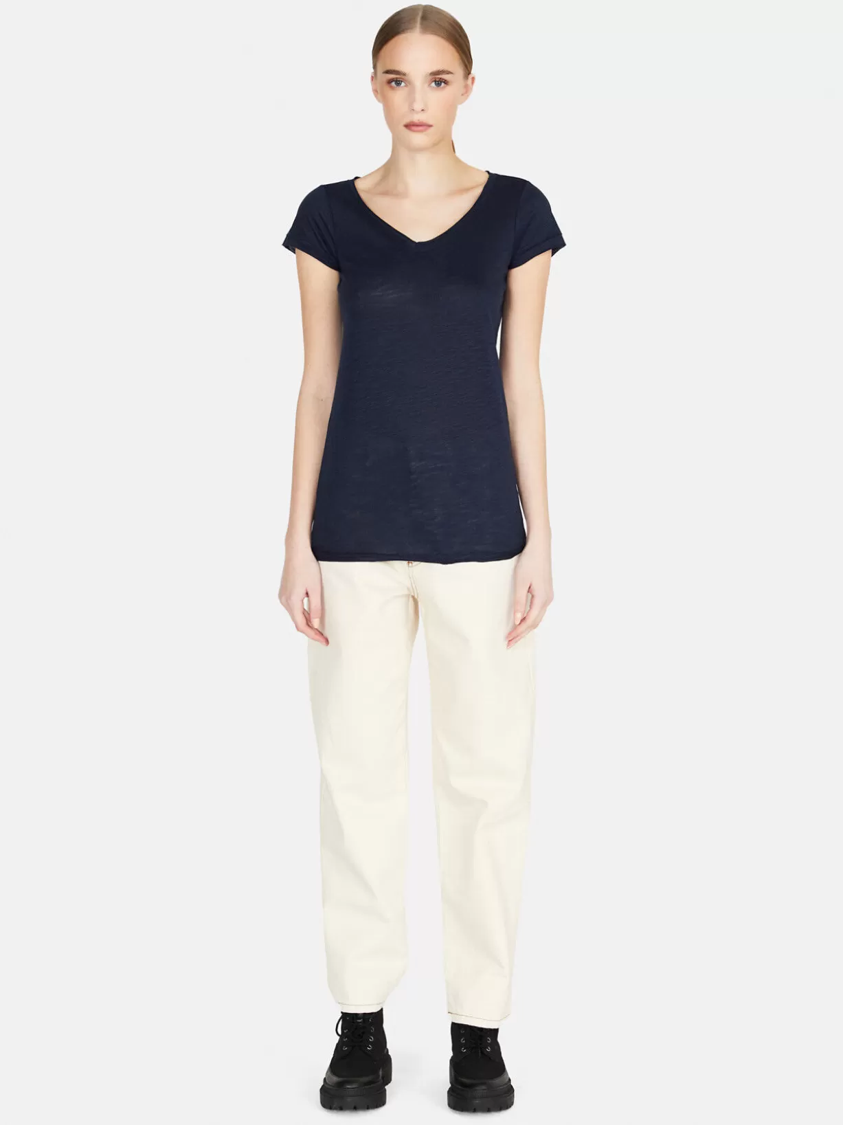 V-Neck T-Shirt<Sisley Cheap