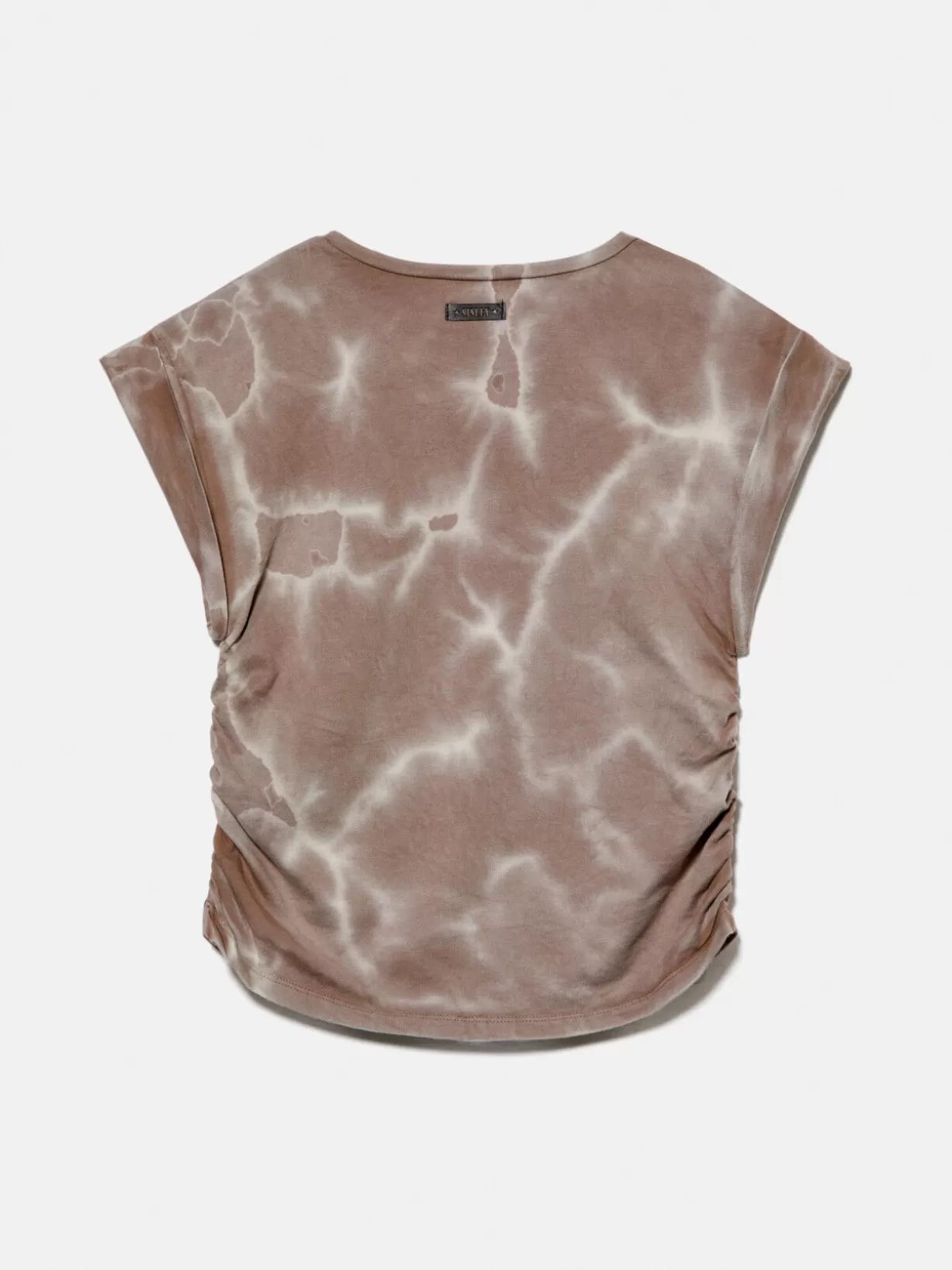 Washed-Out T-Shirt With Curl<Sisley Online