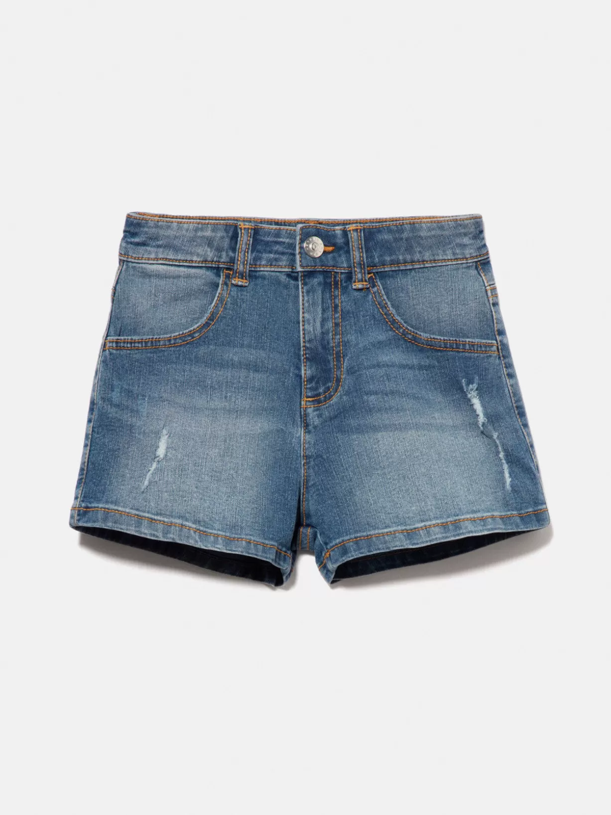 Worn Look Denim Shorts<Sisley Clearance